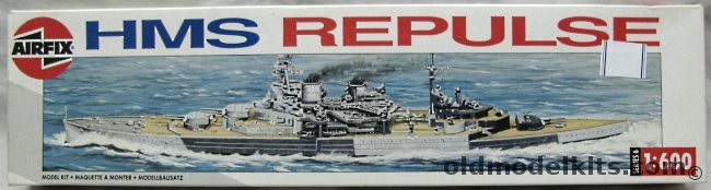 Airfix 1/600 HMS Repulse Battlecruiser, 06206 plastic model kit